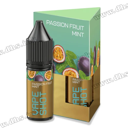 Набір для самозамісу Vape Shot Salt 15 мл (65 мг) - Passion Fruit Mint (Маракуя, М'ята)
